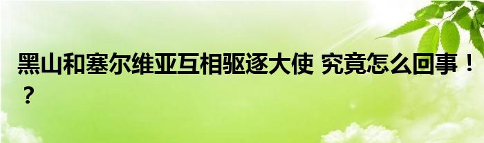 黑山和塞尔维亚互相驱逐大使 究竟怎么回事！？