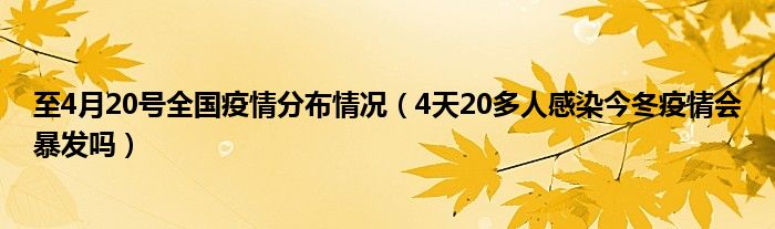 至4月20号全国疫情分布情况（4天20多人感染今冬疫情会暴发吗）