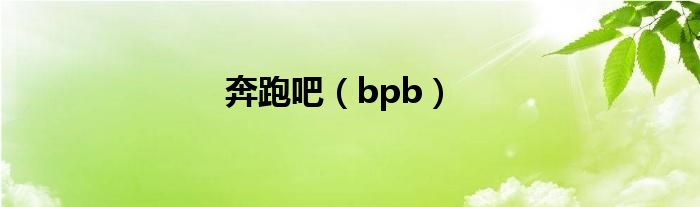 奔跑吧（bpb）