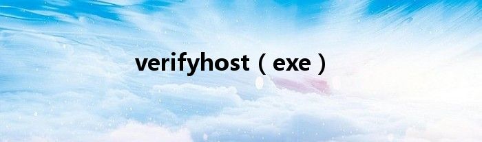 verifyhost（exe）