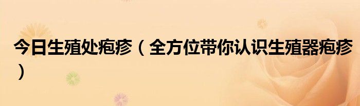 今日生殖处疱疹（全方位带你认识生殖器疱疹）