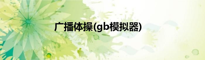 广播体操(gb模拟器)