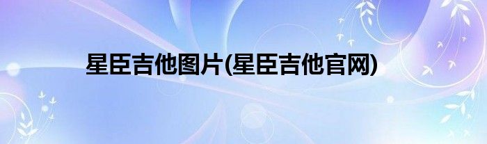 星臣吉他图片(星臣吉他官网)