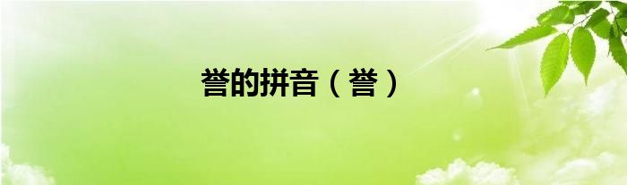 誉的拼音（誉）