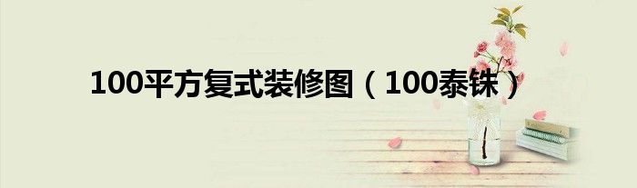 100平方复式装修图（100泰铢）