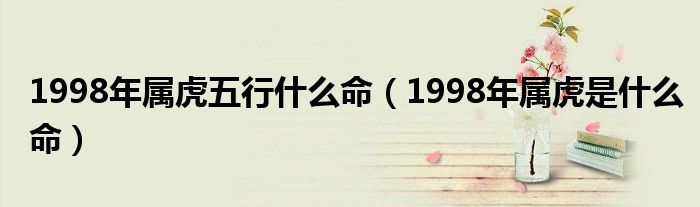 1998年属虎五行什么命（1998年属虎是什么命）