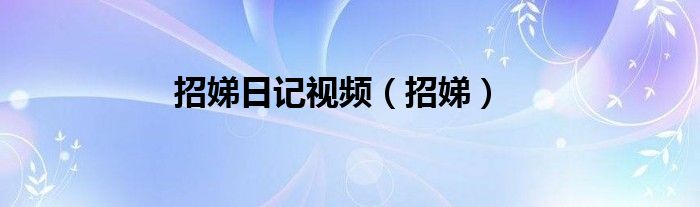 招娣日记视频（招娣）