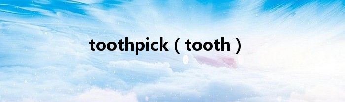 toothpick（tooth）