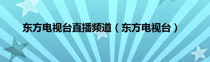 东方电视台直播频道（东方电视台）