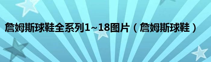 詹姆斯球鞋全系列1~18图片（詹姆斯球鞋）