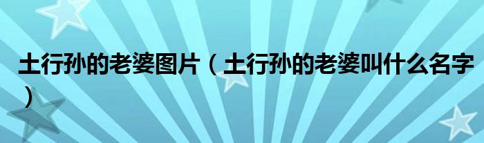 土行孙的老婆图片（土行孙的老婆叫什么名字）