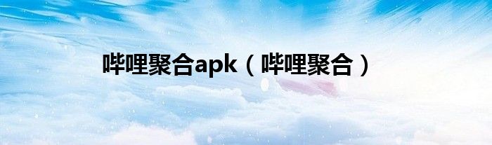 哔哩聚合apk（哔哩聚合）