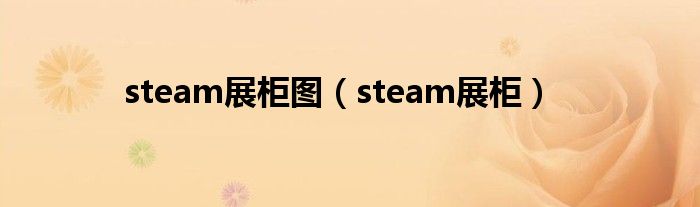 steam展柜图（steam展柜）