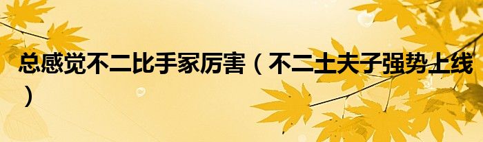 总感觉不二比手冢厉害（不二土夫子强势上线）