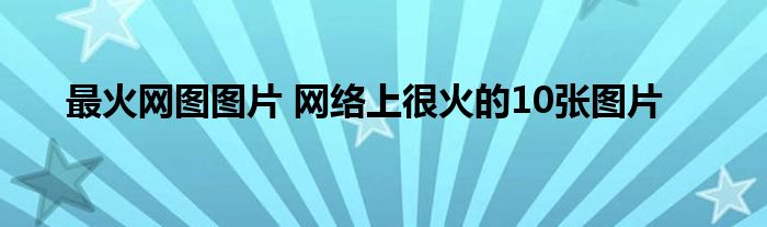 最火网图图片 网络上很火的10张图片