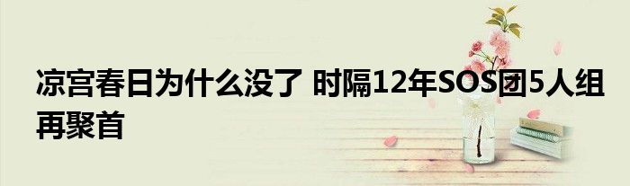 凉宫春日为什么没了 时隔12年SOS团5人组再聚首