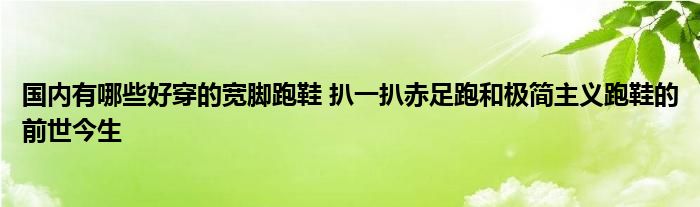 国内有哪些好穿的宽脚跑鞋 扒一扒赤足跑和极简主义跑鞋的前世今生