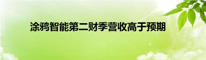 涂鸦智能第二财季营收高于预期