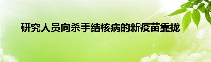 研究人员向杀手结核病的新疫苗靠拢