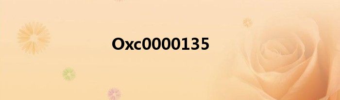 Oxc0000135