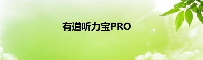 有道听力宝PRO