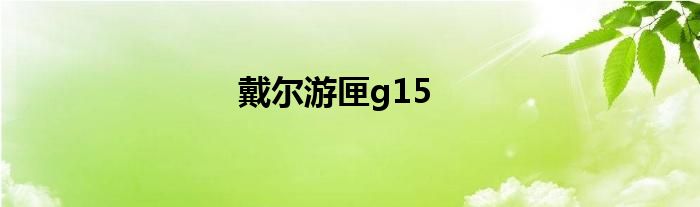 戴尔游匣g15