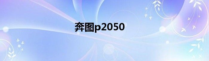 奔图p2050