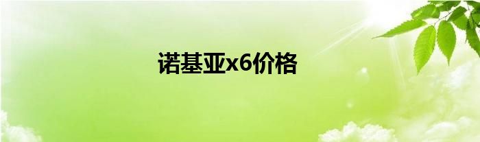 诺基亚x6价格