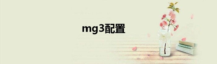 mg3配置