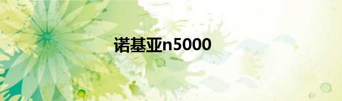 诺基亚n5000