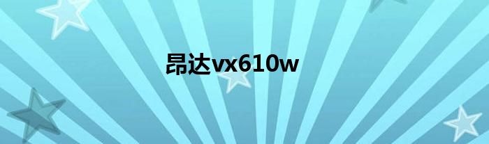 昂达vx610w